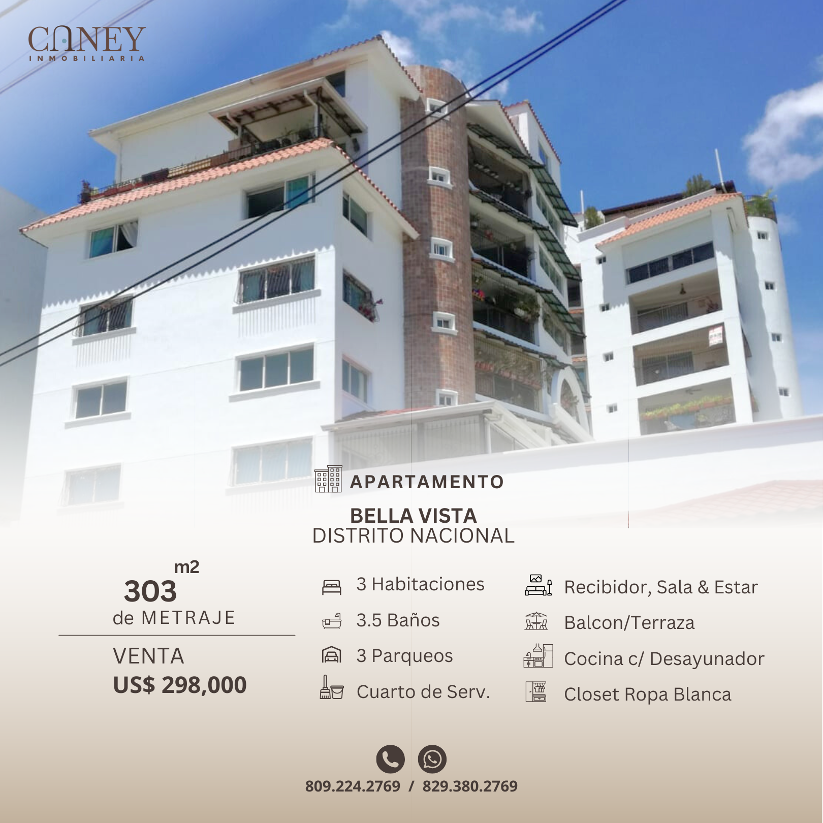 Amplio Apartamento en Bella Vista